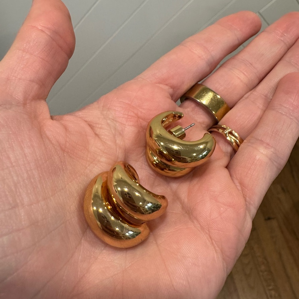 Zara Chunky Gold Earrings